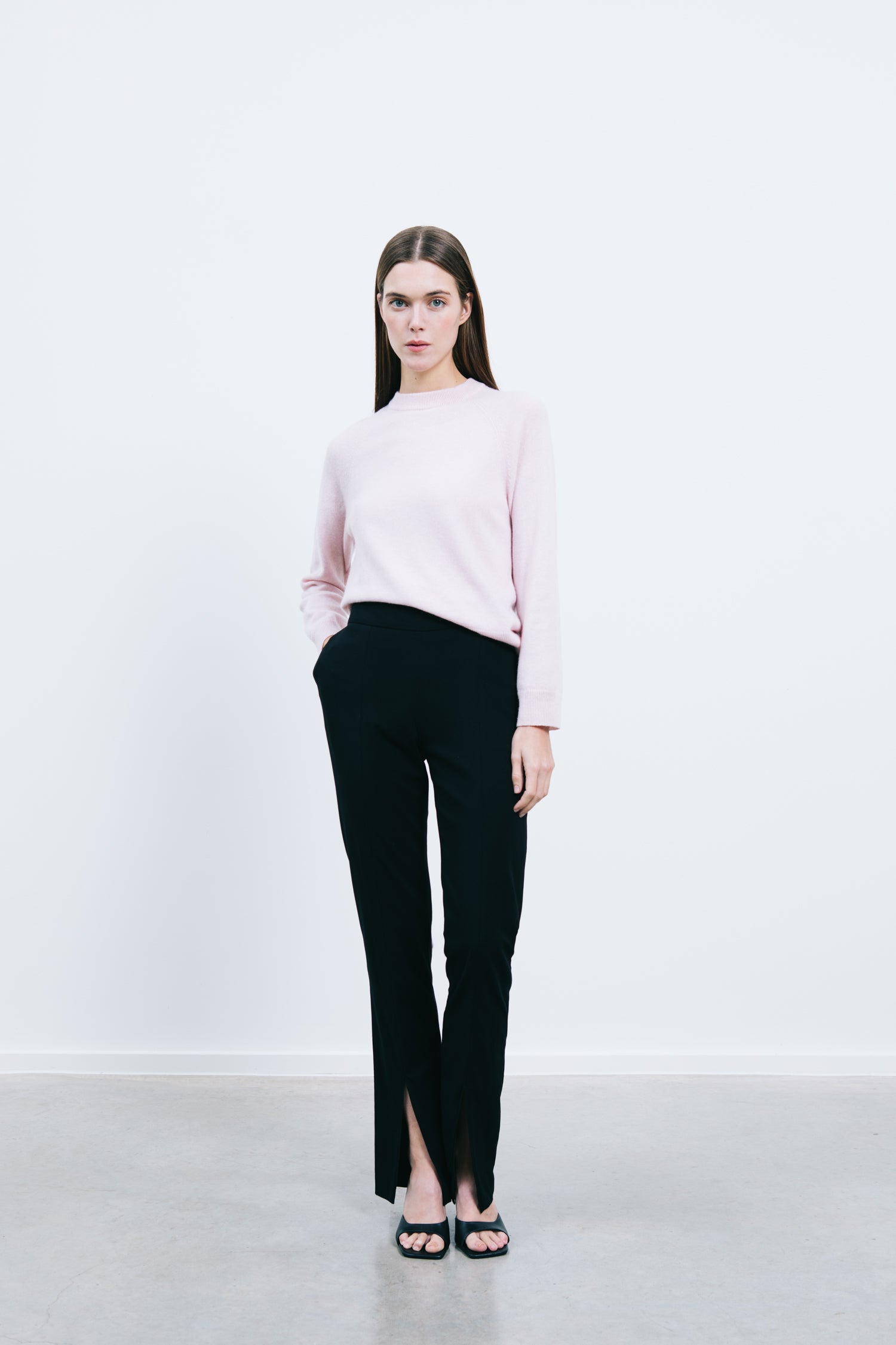 FULL-LENGTH TROUSERS WITH FLAP - Black | ZARA Angola